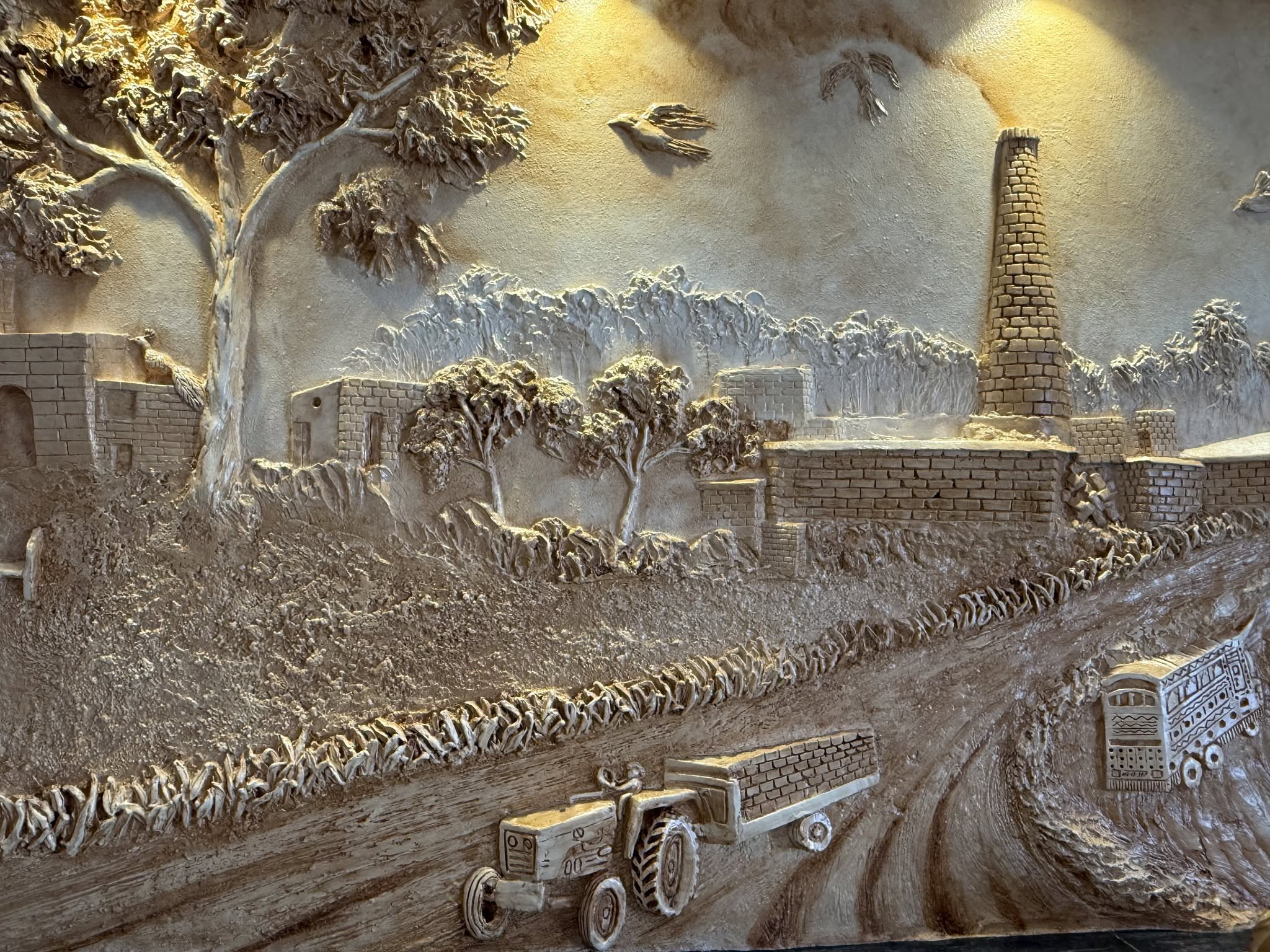 Brick kiln and chimney production